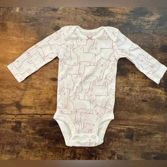 BUNDLE: Child of Mine made by Carters | (2) baby girls onesies. Size: 0-3MOS - Picture 2 of 10